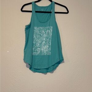 Old Navy Green and White Tank Top